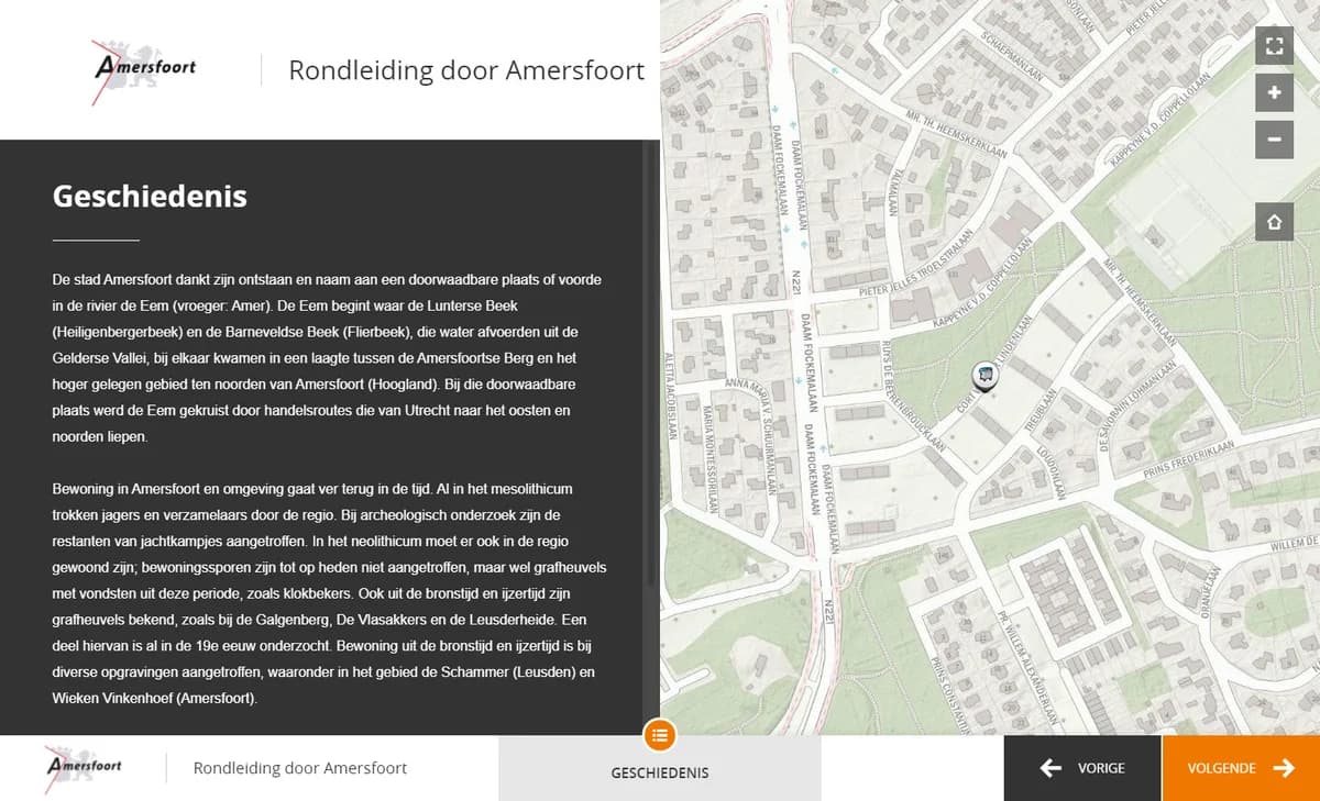 MapTour Interface Screen 2