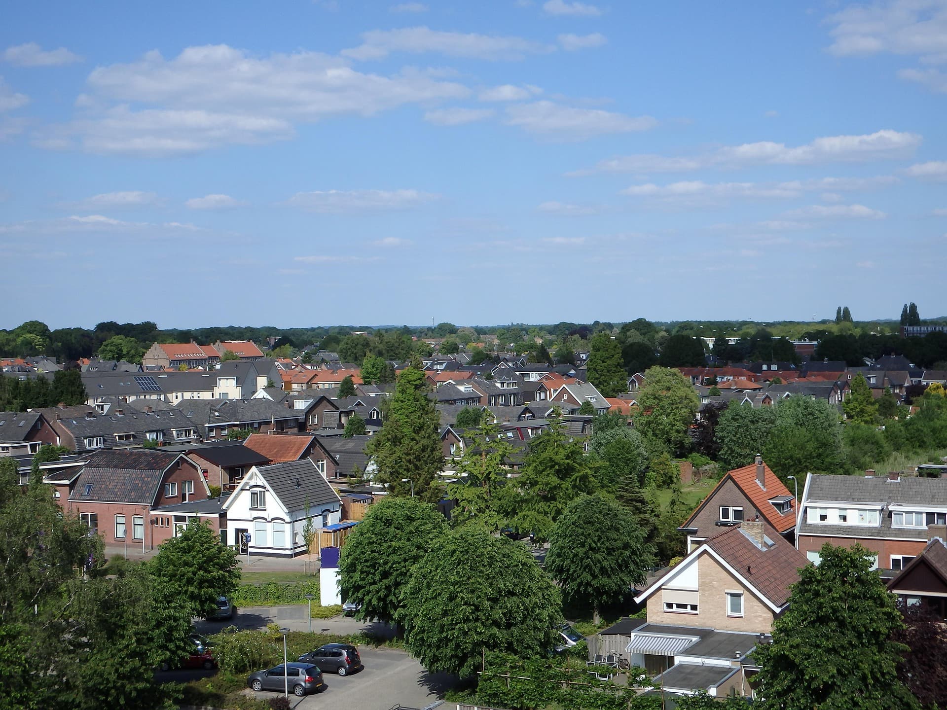 Bladerdek in een Hengelose woonwijk