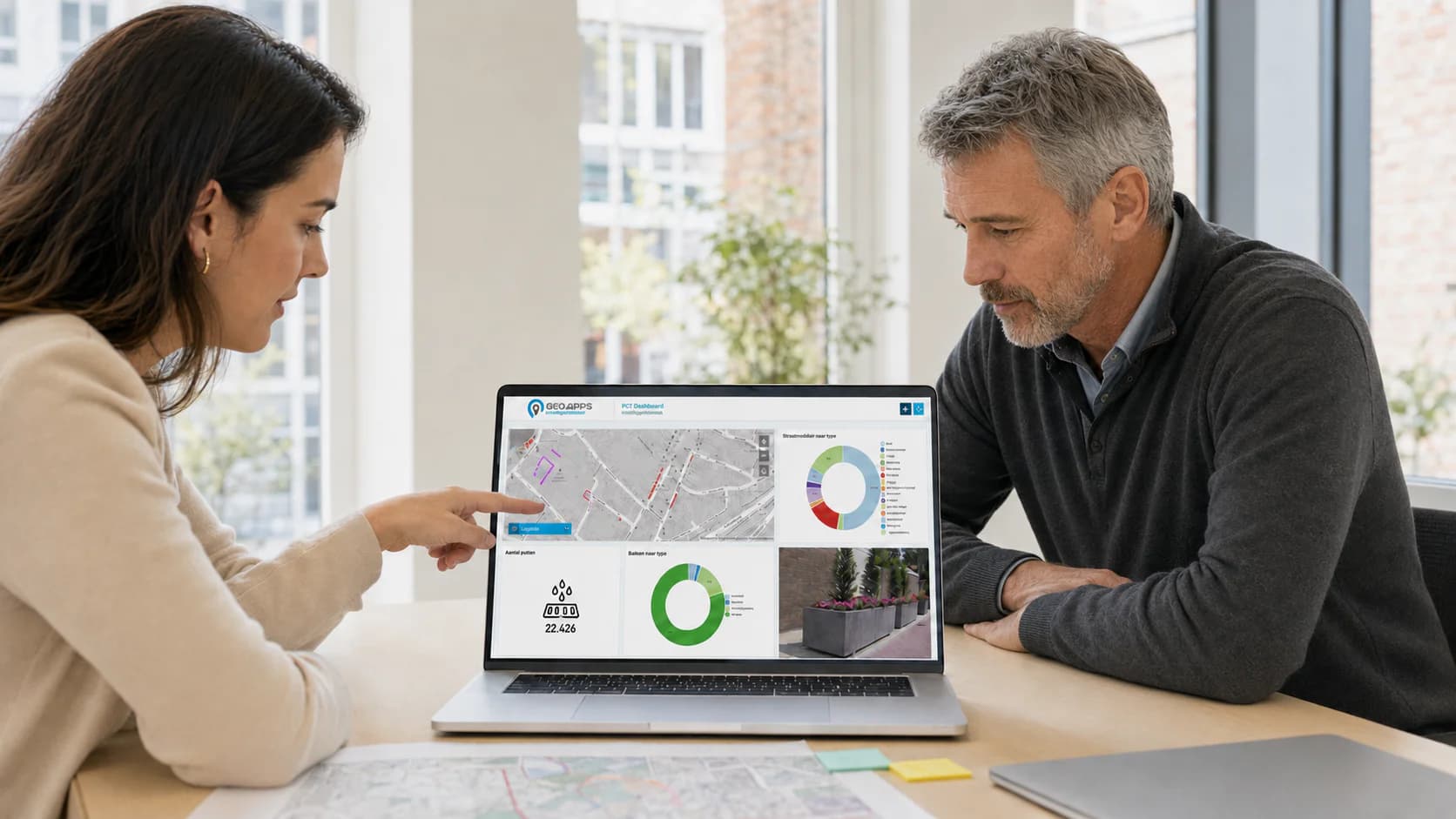 GeoApps interface met PraatMee applicatie