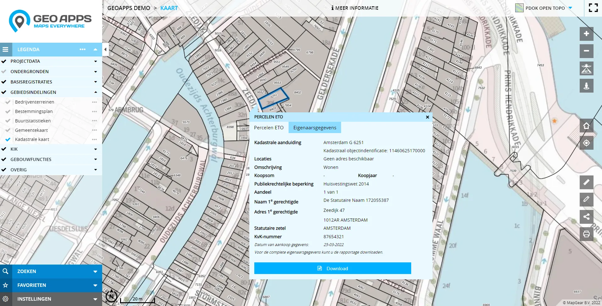 Inzicht via de Kaart in GeoApps