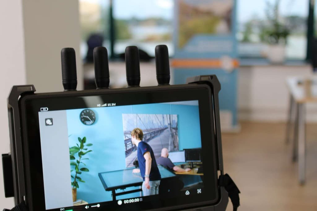 TouchTable-demonstratie op kantoor