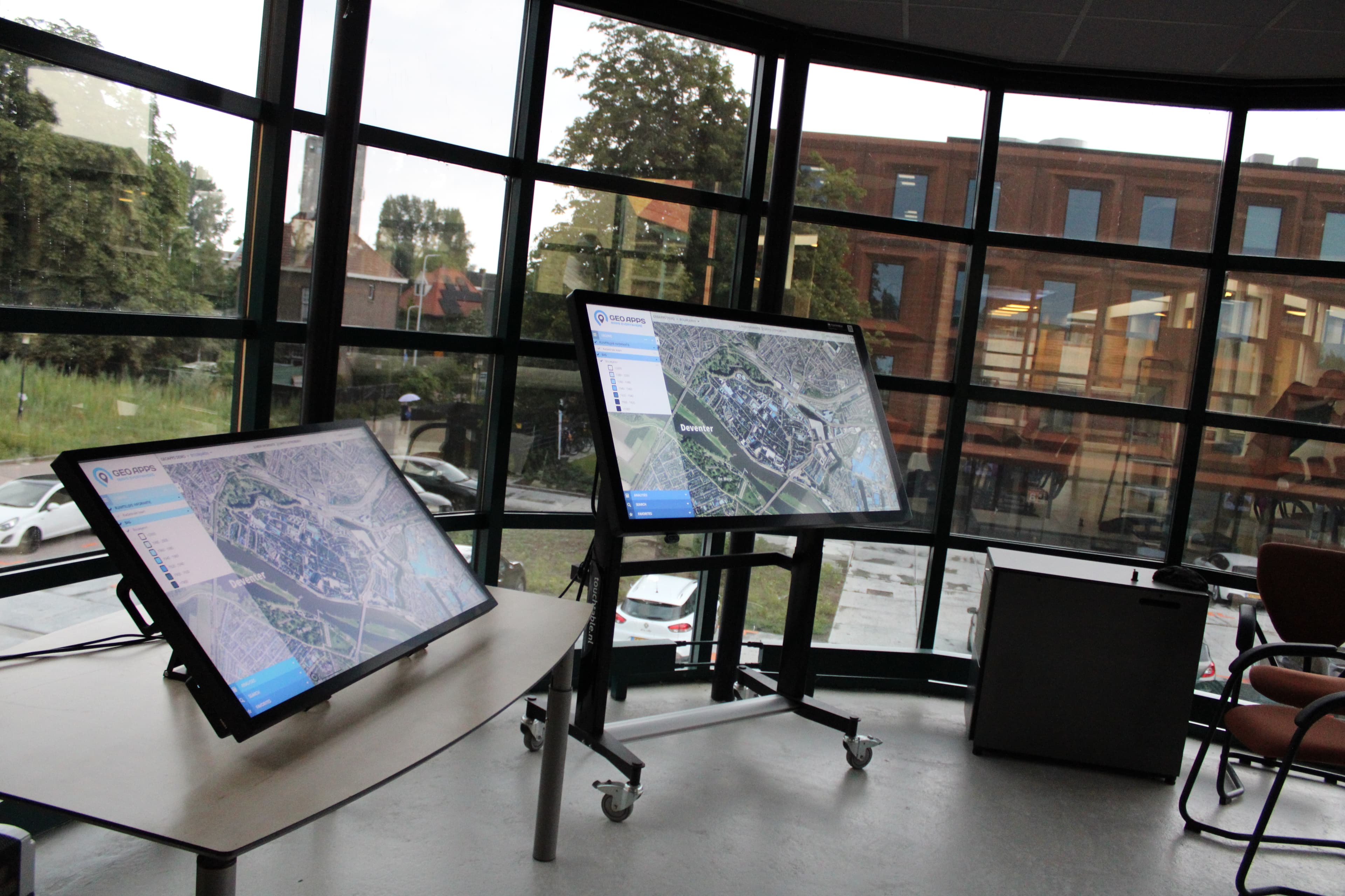 Digital Map Table in use