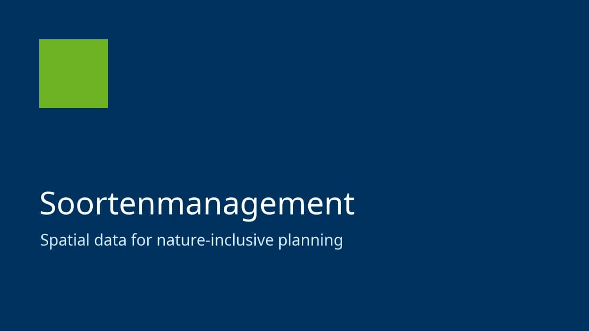 Artenmanagementplan und Duurzaamheidskaart: Beschleunigung mit Augenmerk auf Natur