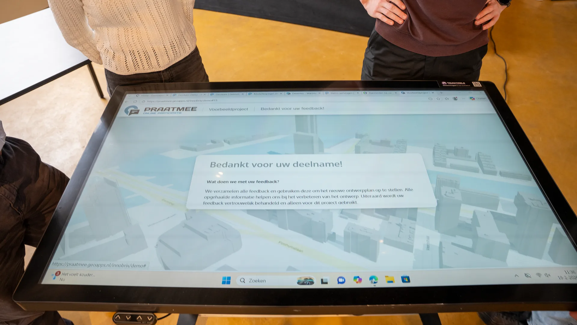 TouchTable - in actie 2