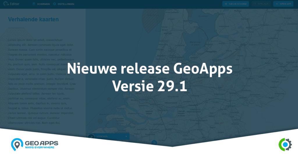 GeoApps Release 29.1: meer mogelijkheden voor apps, beheer en analyses