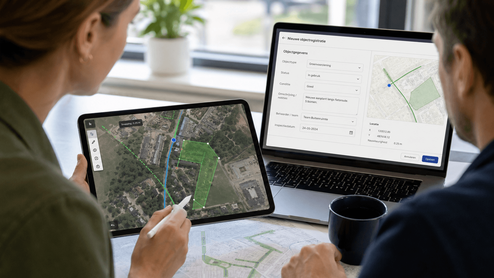 Van tekenen naar complete objectregistratie met Smart Forms