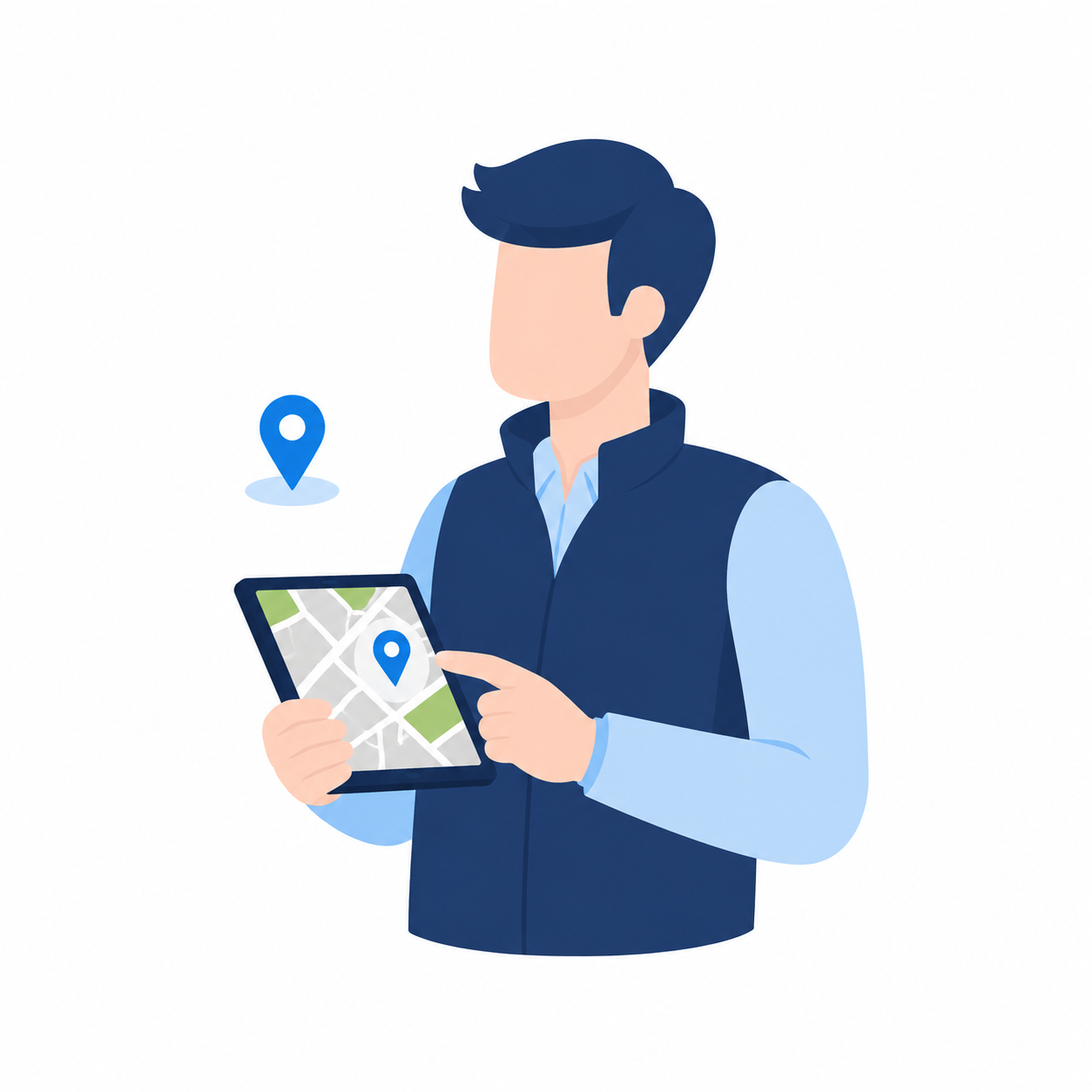 Navigation mit digitaler Karte