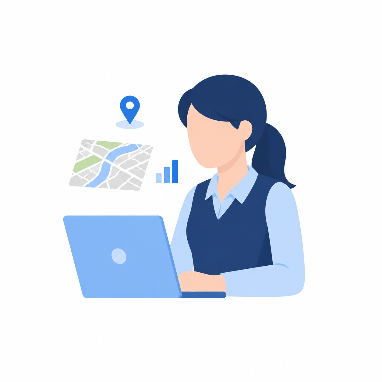 Arbeit mit Daten und Technologie