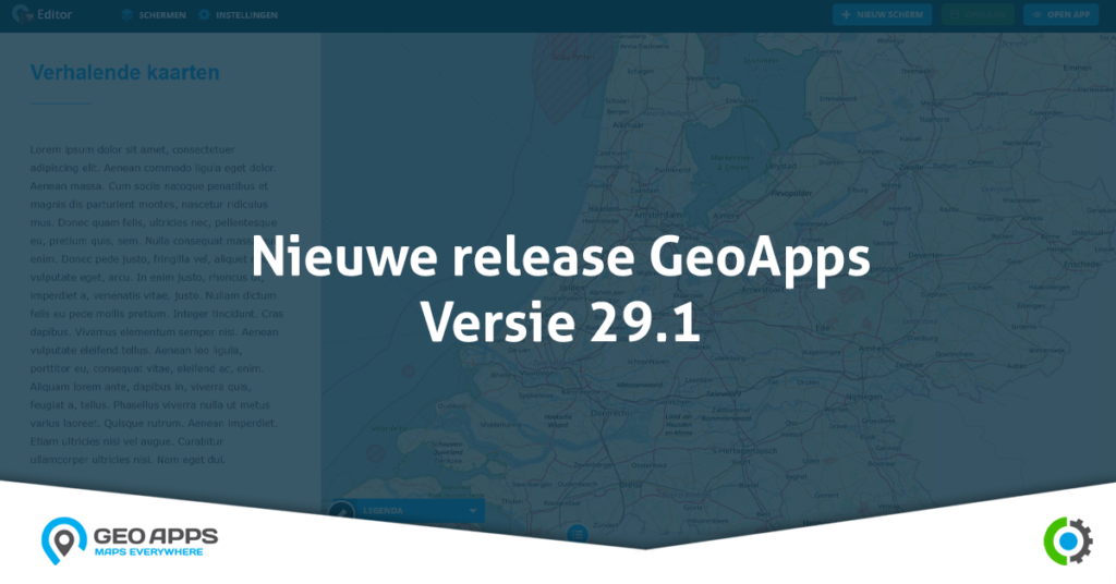 Featured image for GeoApps Release 29.1: meer mogelijkheden voor apps, beheer en analyses