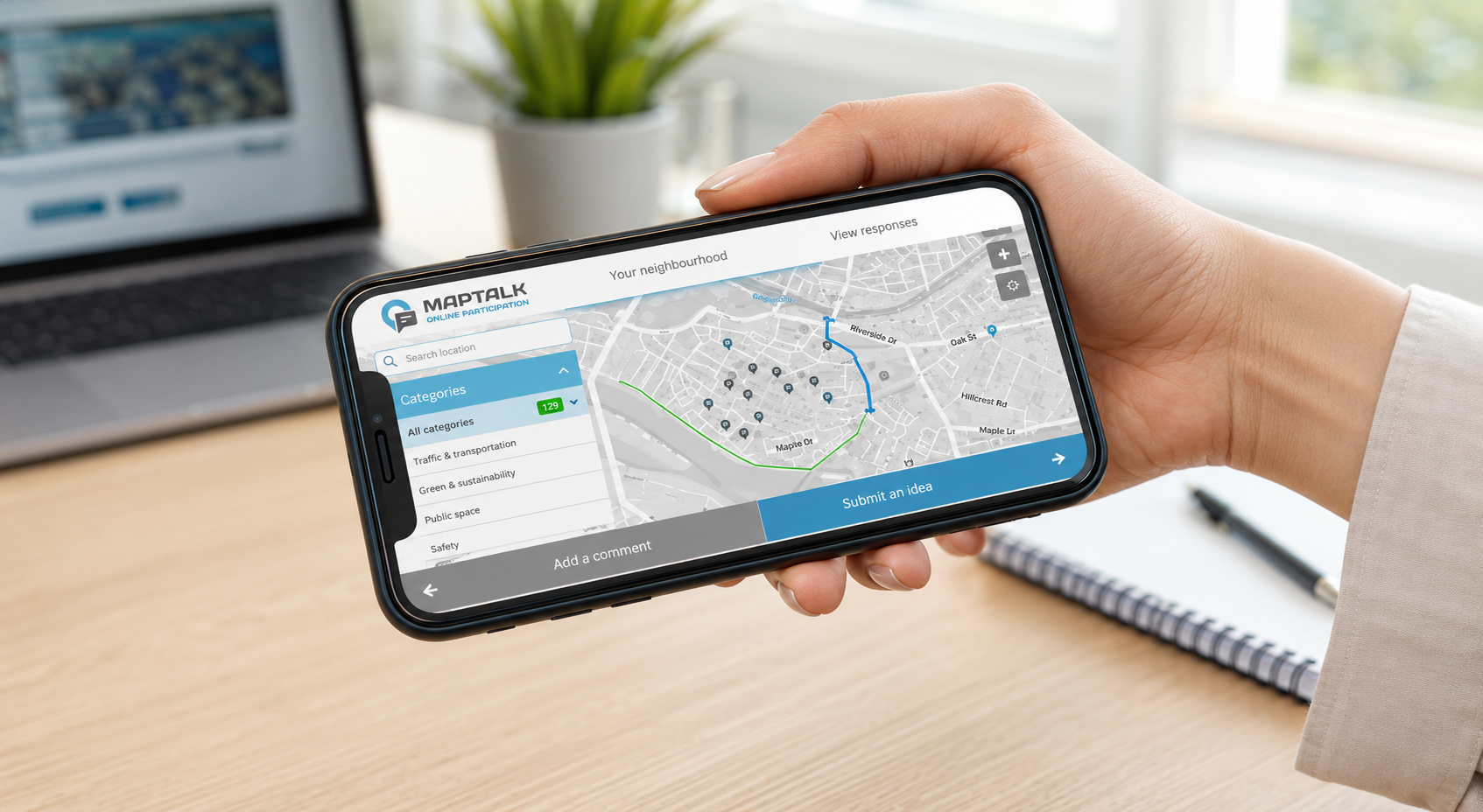 How MapTalk Helps Citizens Participate in Spatial Projects