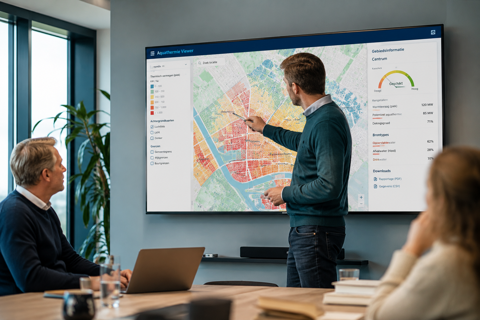 Van potentiekaart naar beslisinstrument: de WarmingUP Aquathermie Viewer